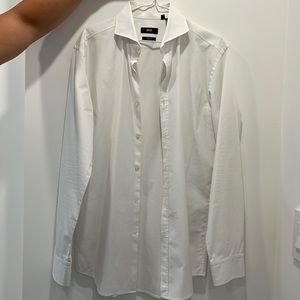 Hugo Boss Mens white dress shirt